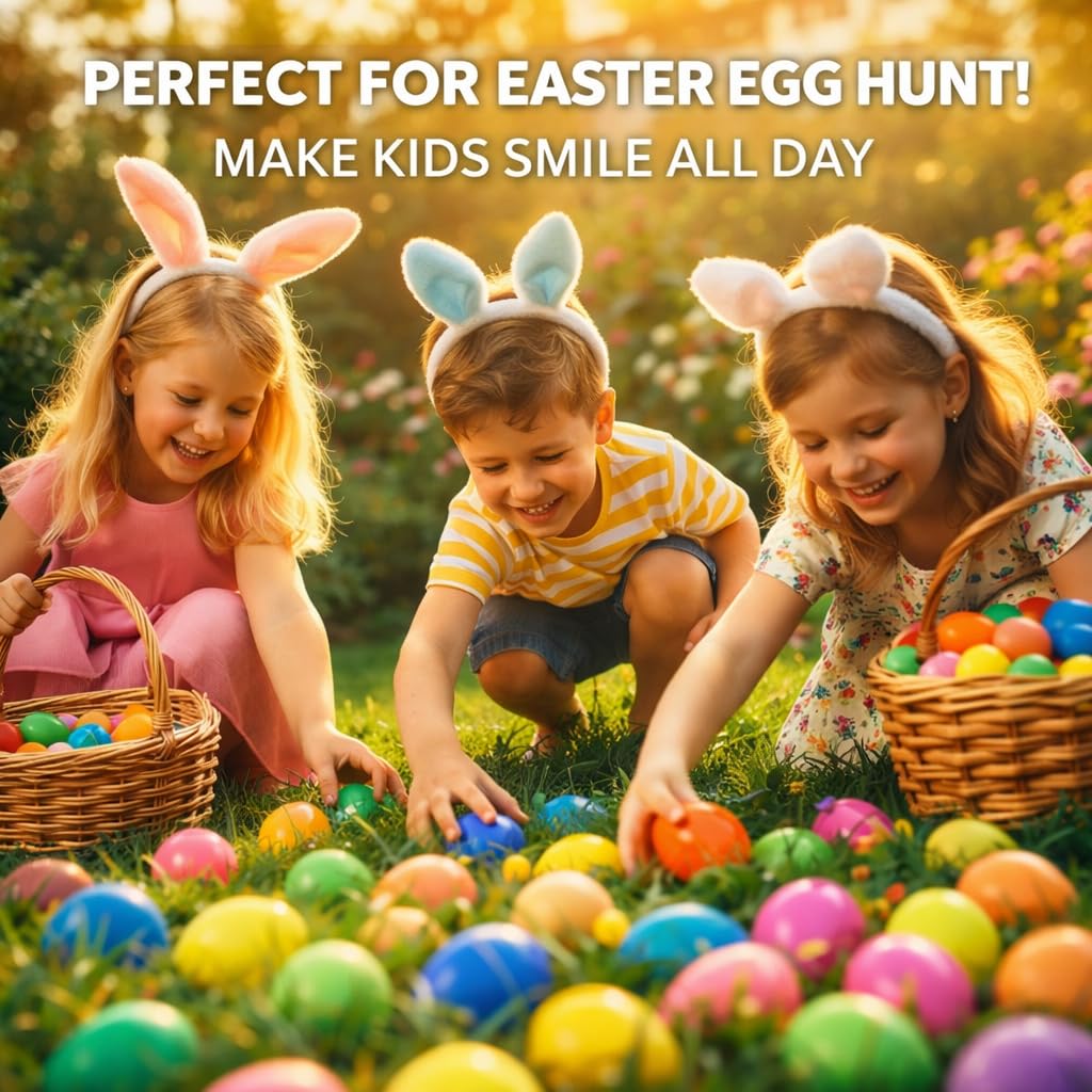 Assorted toys inside 100 piece Easter egg set