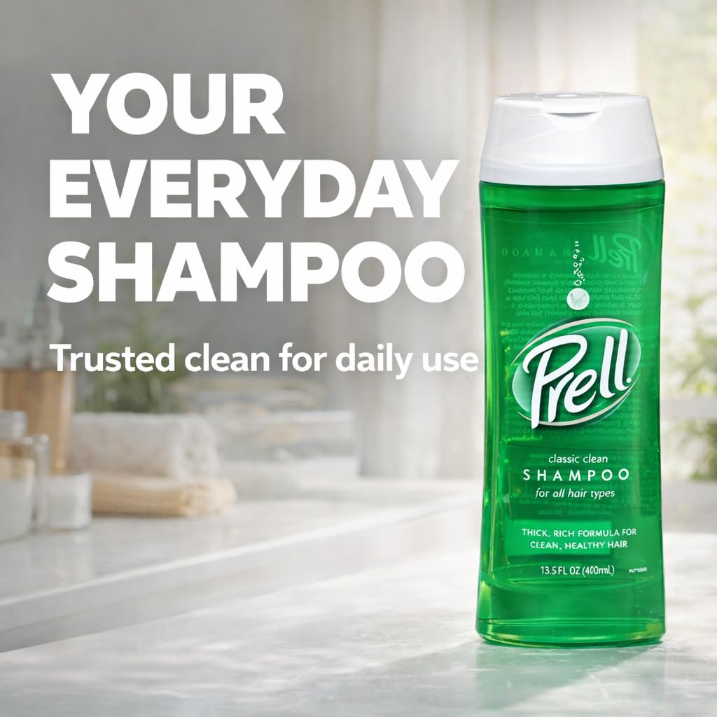 Product packaging for Prell Original Green Shampoo 13.5 oz