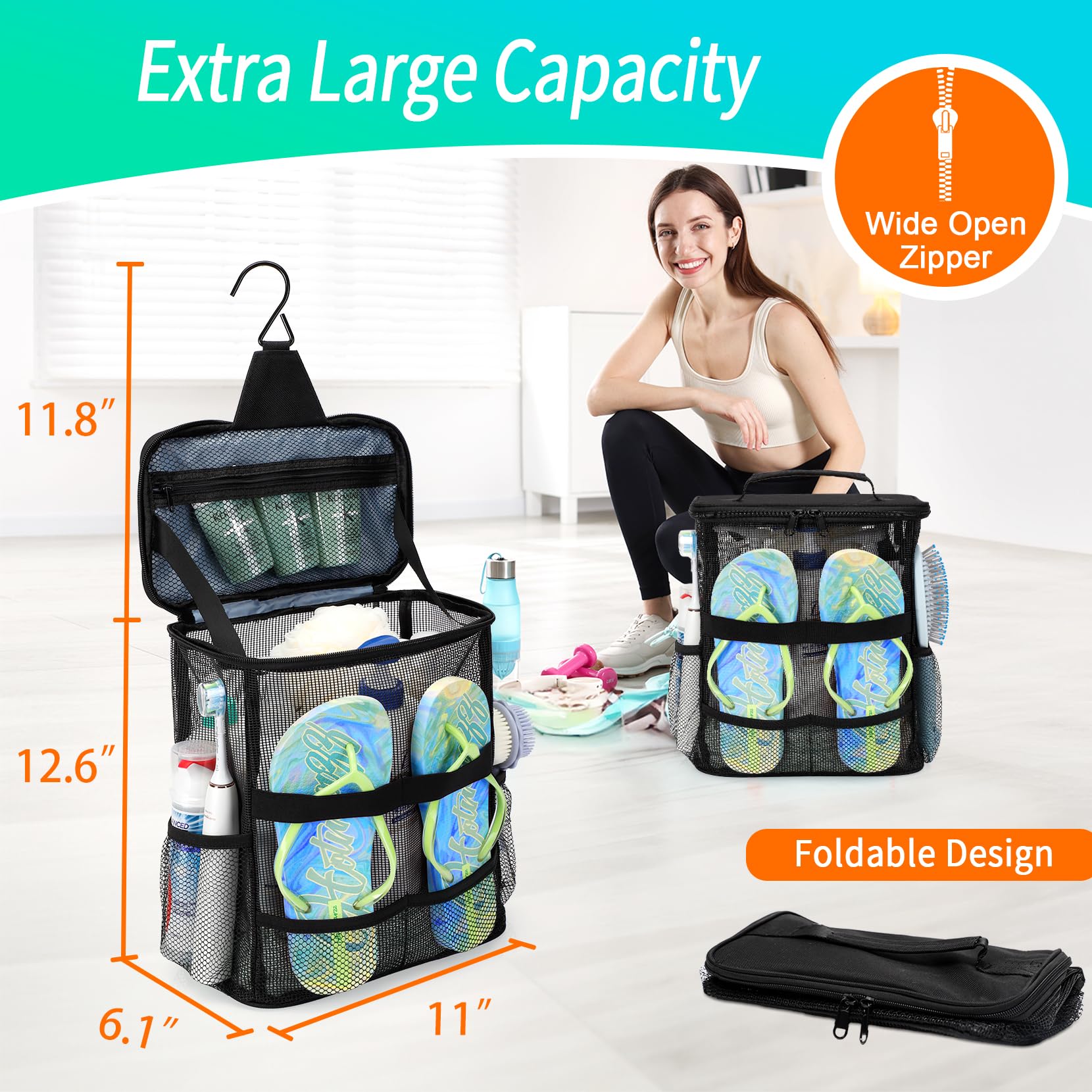 600D polyester and high-strength mesh construction