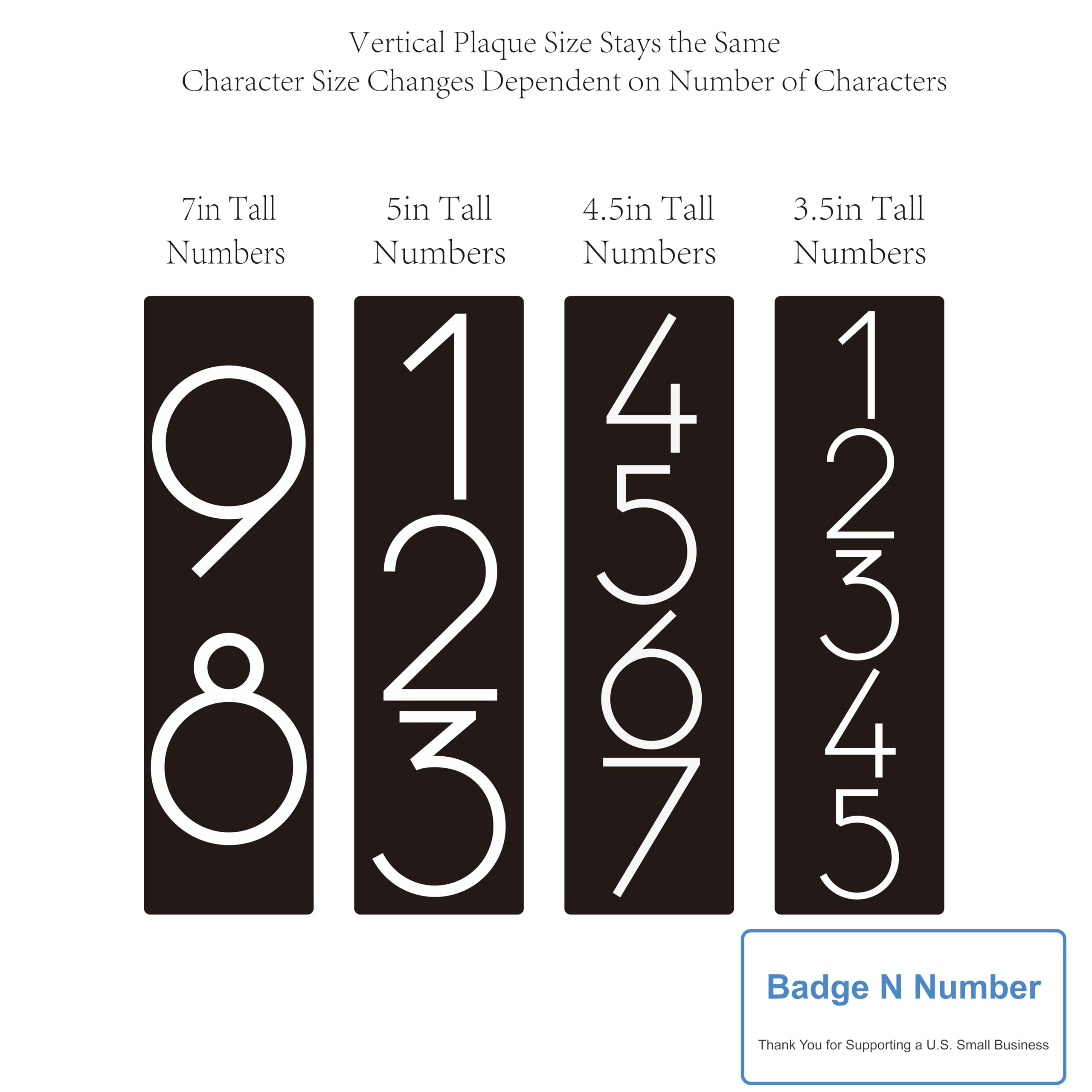 Premium acrylic digits for outdoor house numbers