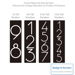 Premium acrylic digits for outdoor house numbers