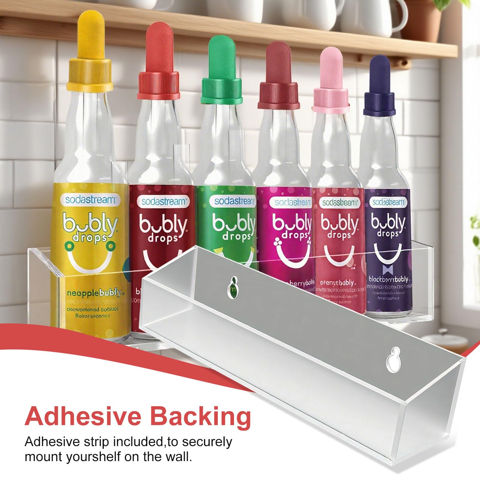 Bubly Drops flavor organizer for countertop or cabinet