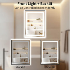 Premium aluminum frame LED mirror