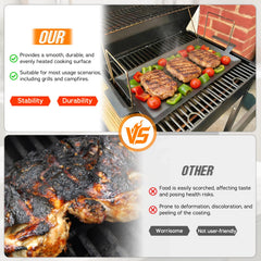 Oven safe up to 1200°F carbon steel griddle