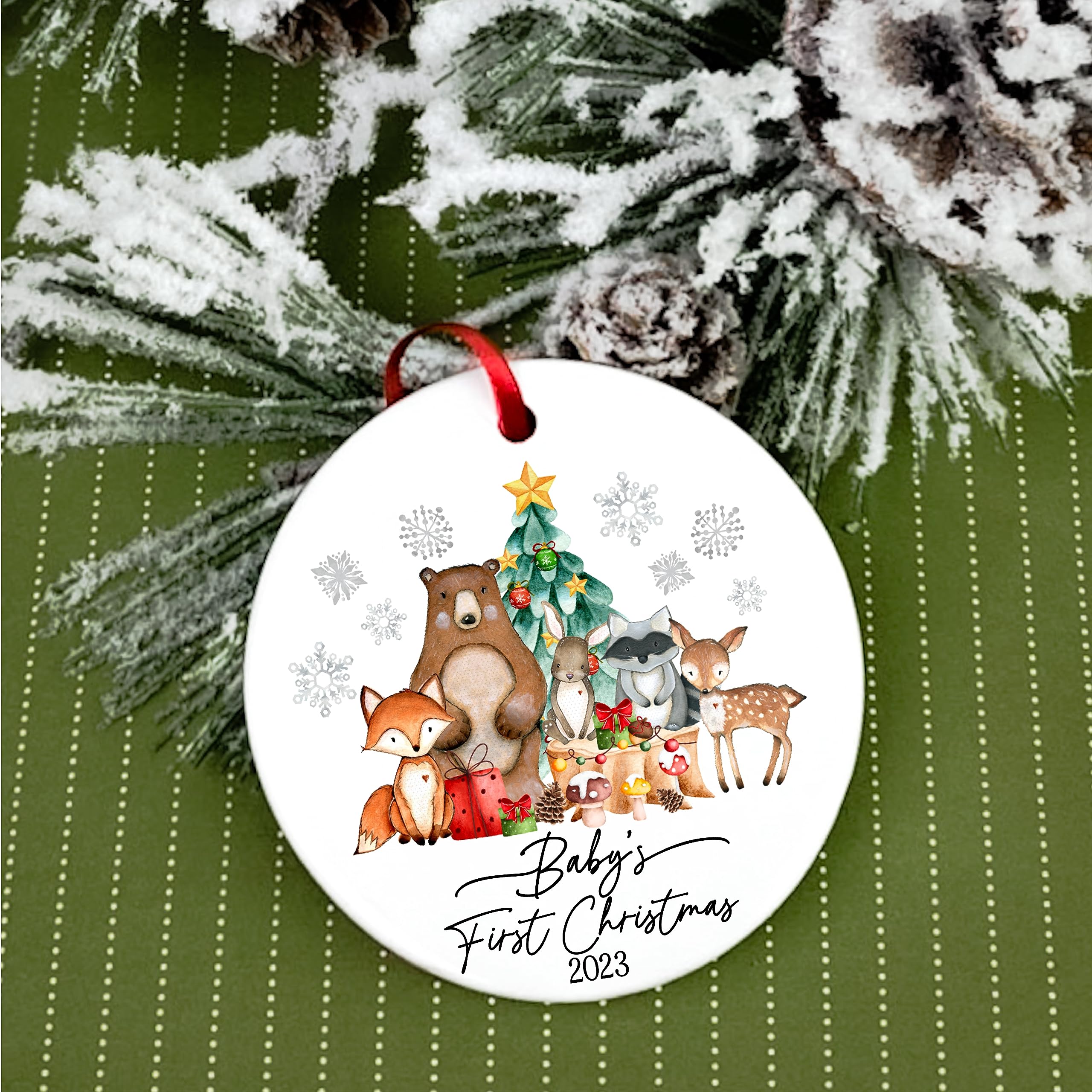 Premium ceramic baby keepsake ornament