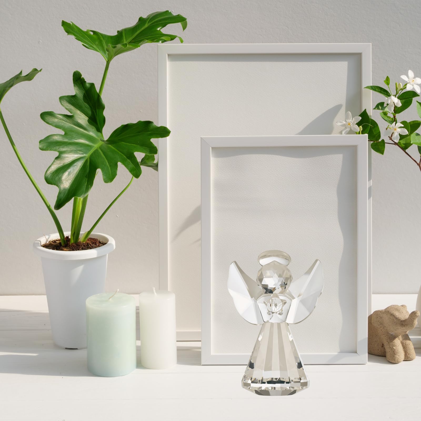 Jiskenis crystal angel figurine decorative piece