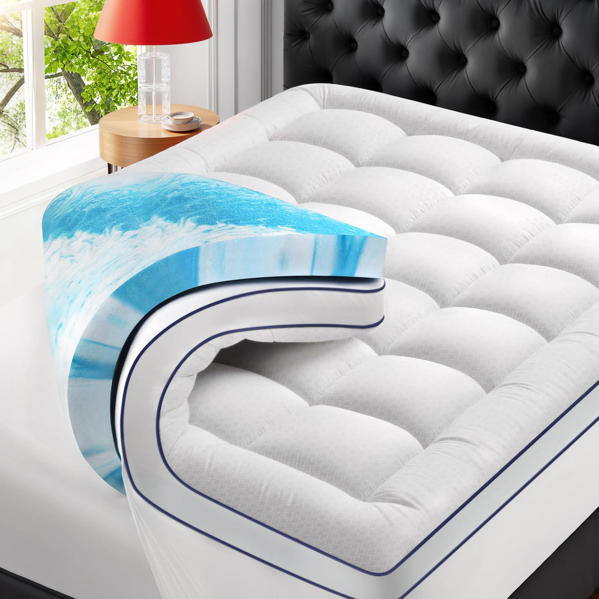Premium dual layer memory foam topper product image