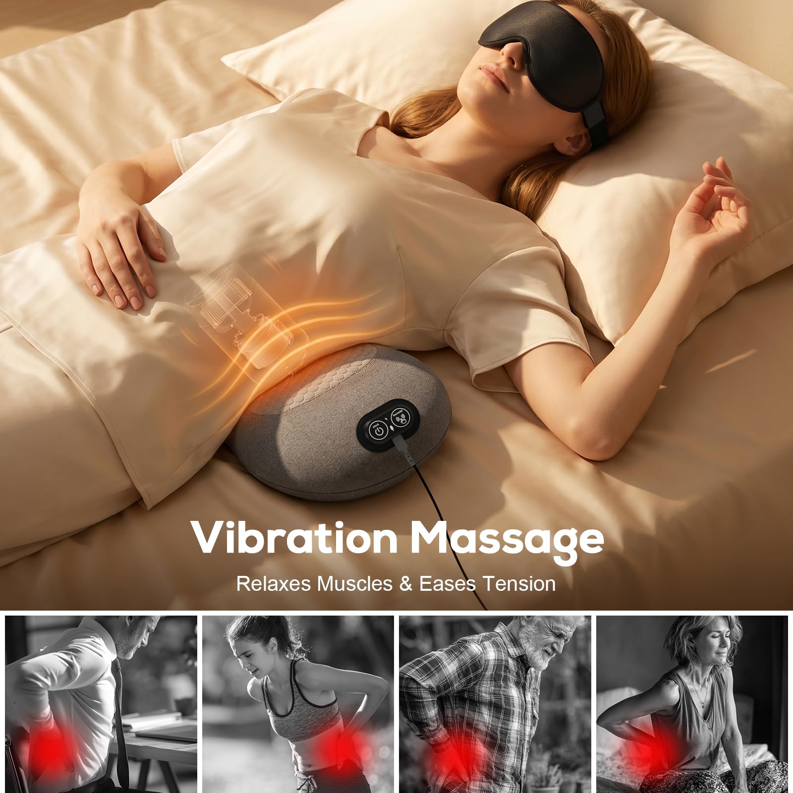 Premium eye mask included with relaxation set