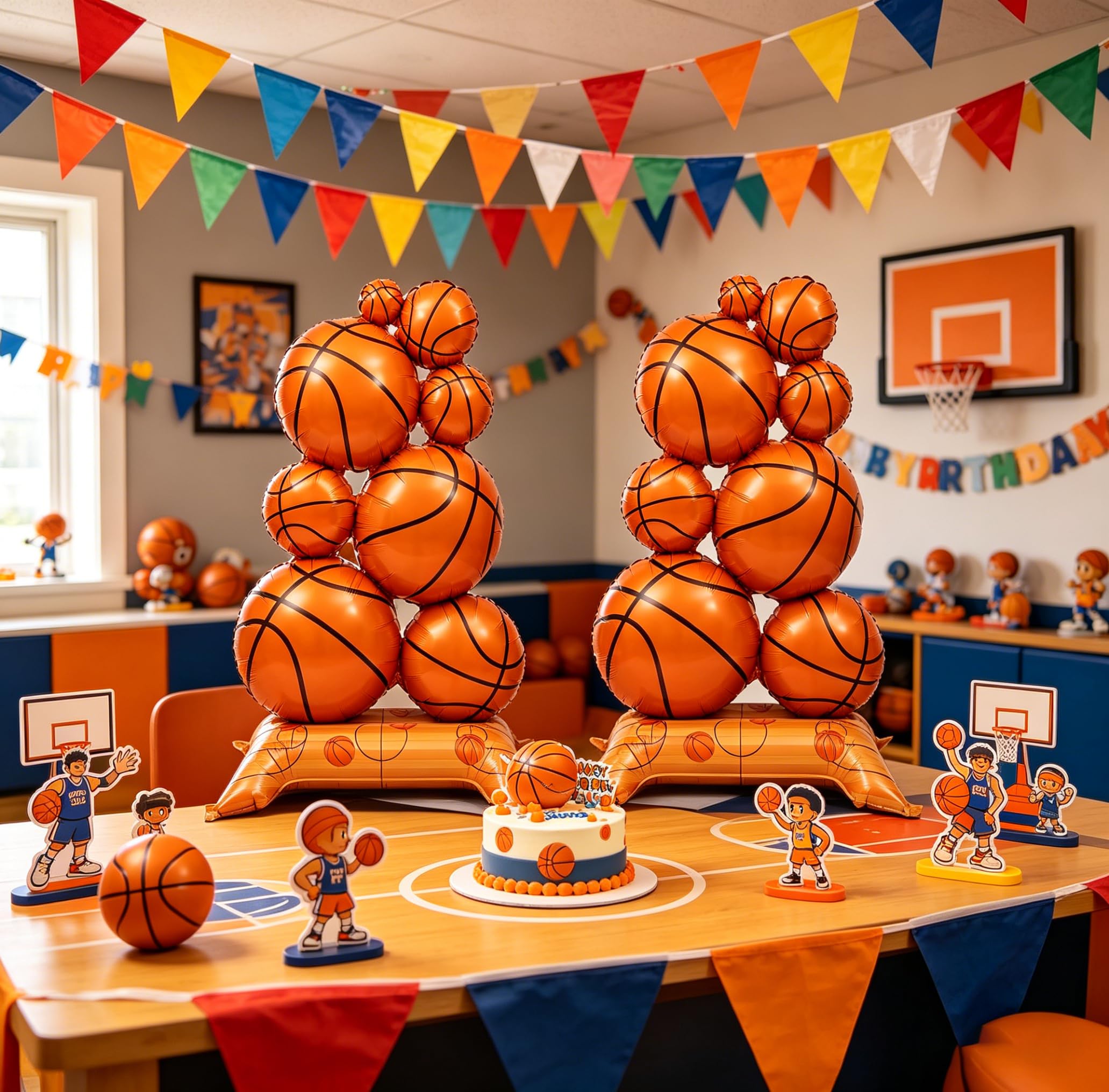 Basketball party decorations suitable for sports events