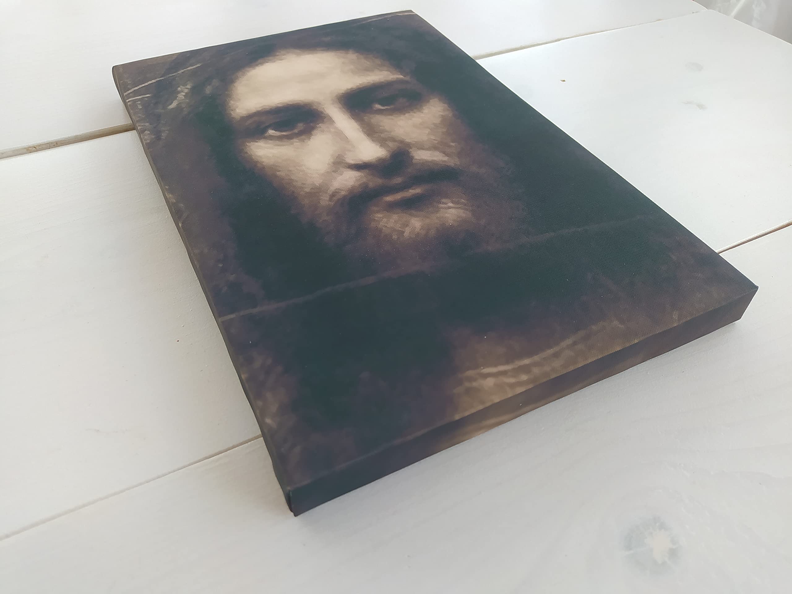 Authentic face of Jesus Christ Shroud of Turin canvas print