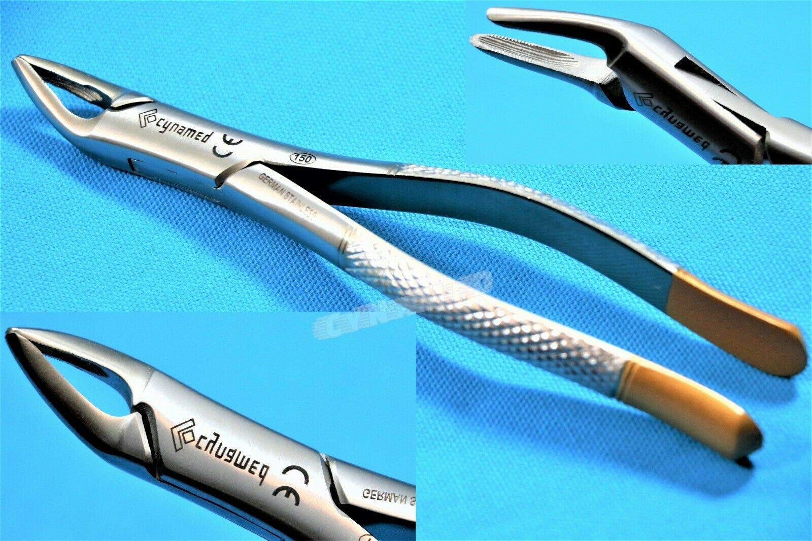 Premium German dental extracting forceps No 150 satin finish