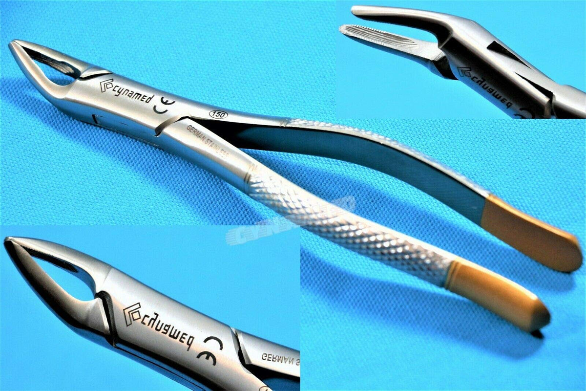 Premium German dental extracting forceps No 150 satin finish