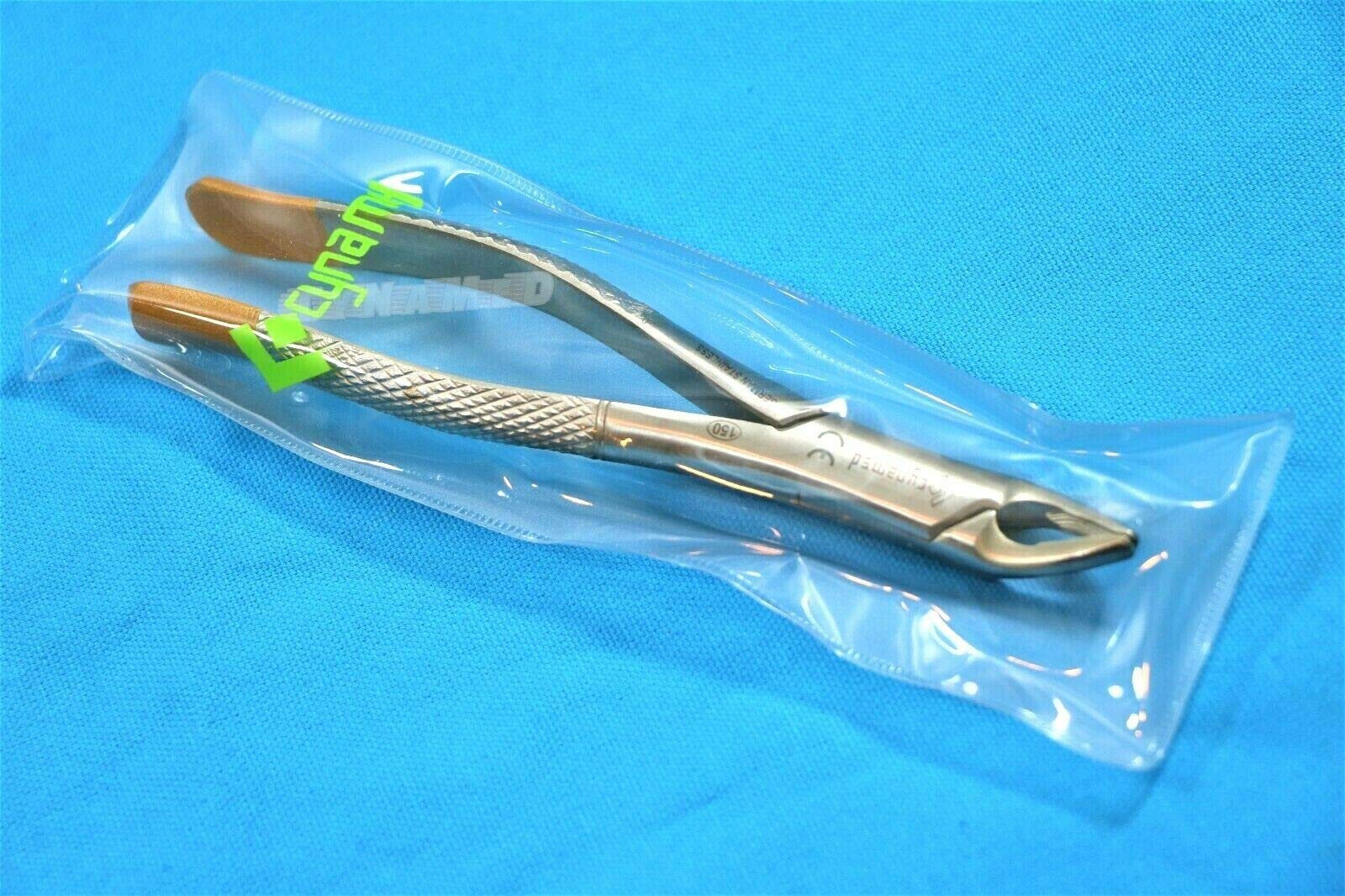 Slip resistant ergonomic handle dental forceps No 150