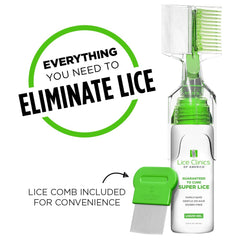 Premium metal head lice comb included in kit