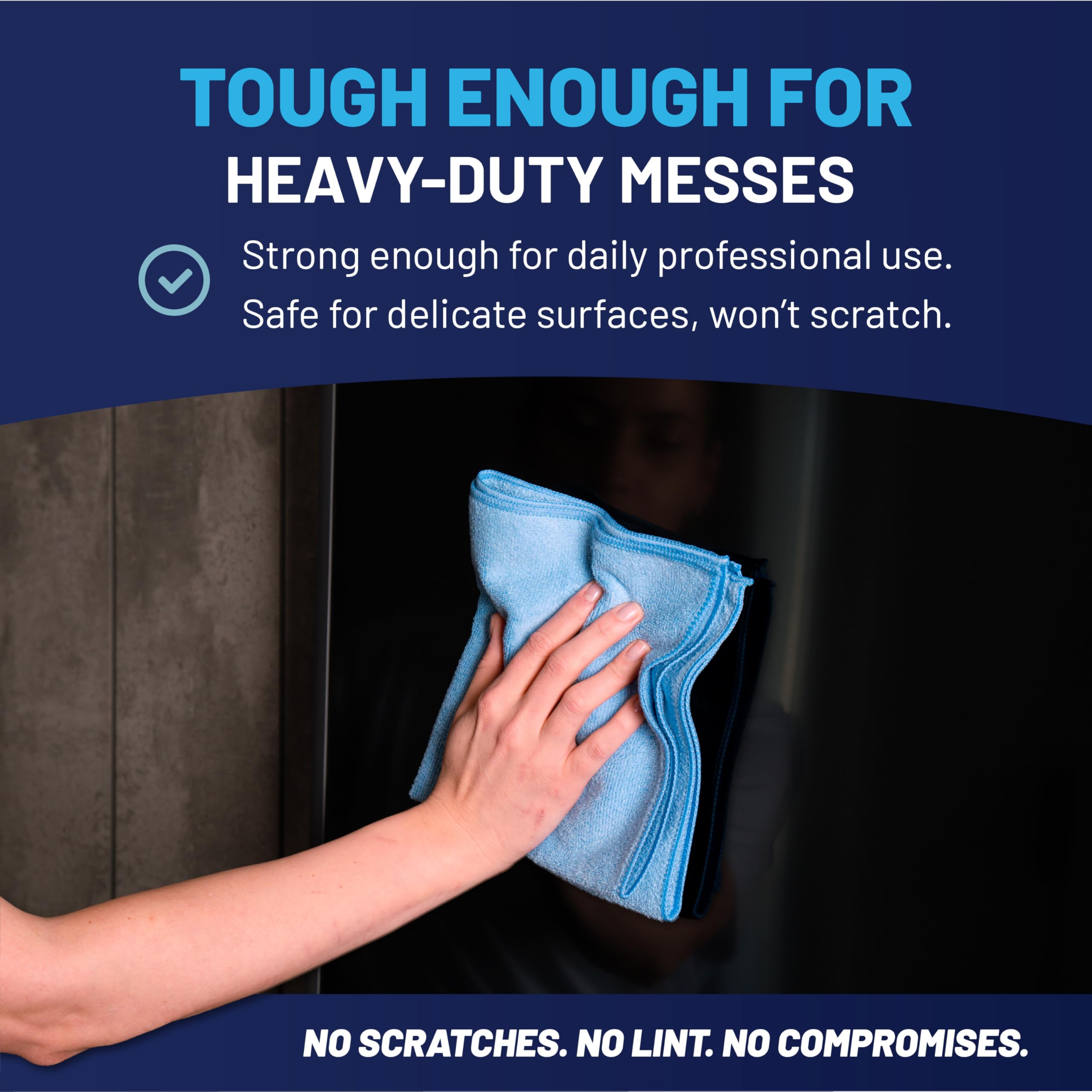 All purpose microfiber cloth MW Pro for dusting and polishing