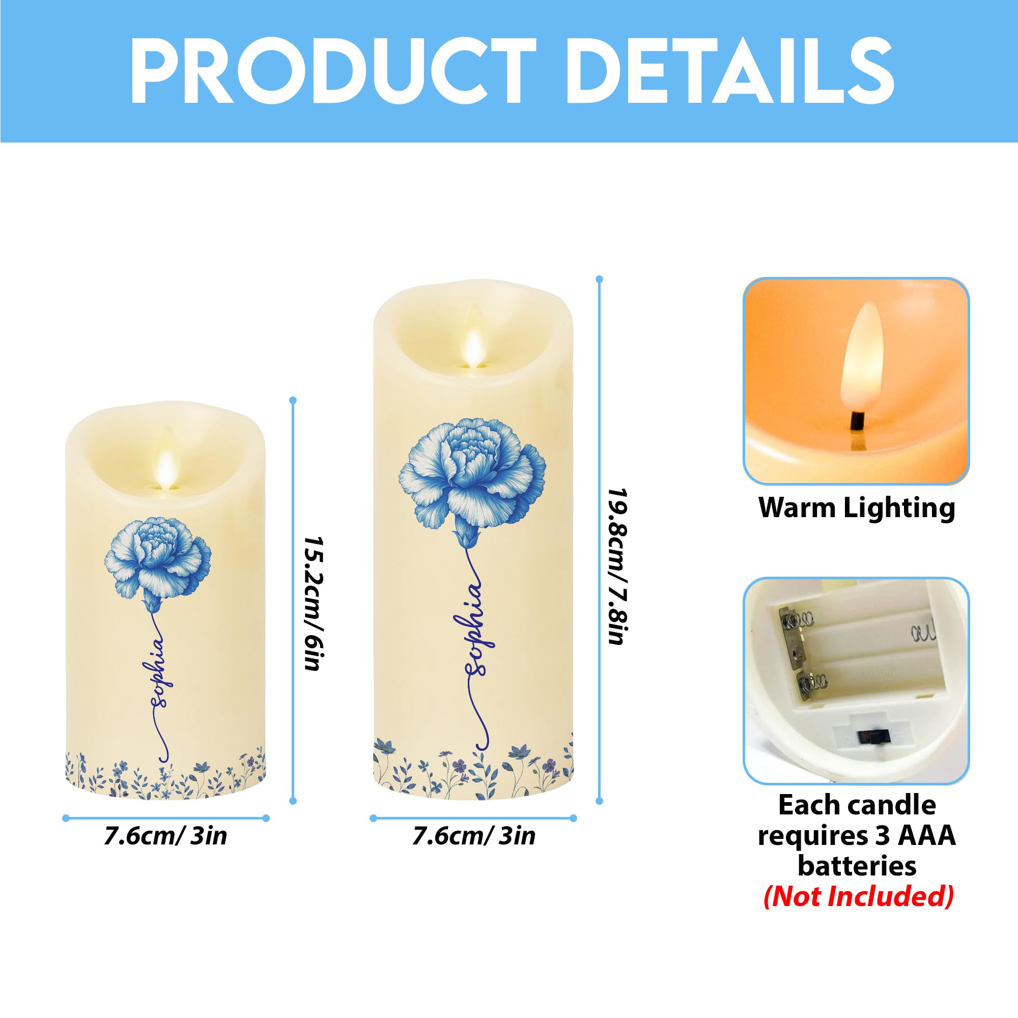 Model 04 granddaughter candle packaging