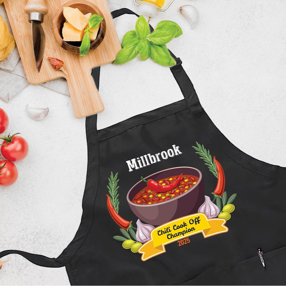 Durable polyester cotton blend apron for cooking