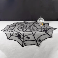 Premium polyester tablecloth close-up