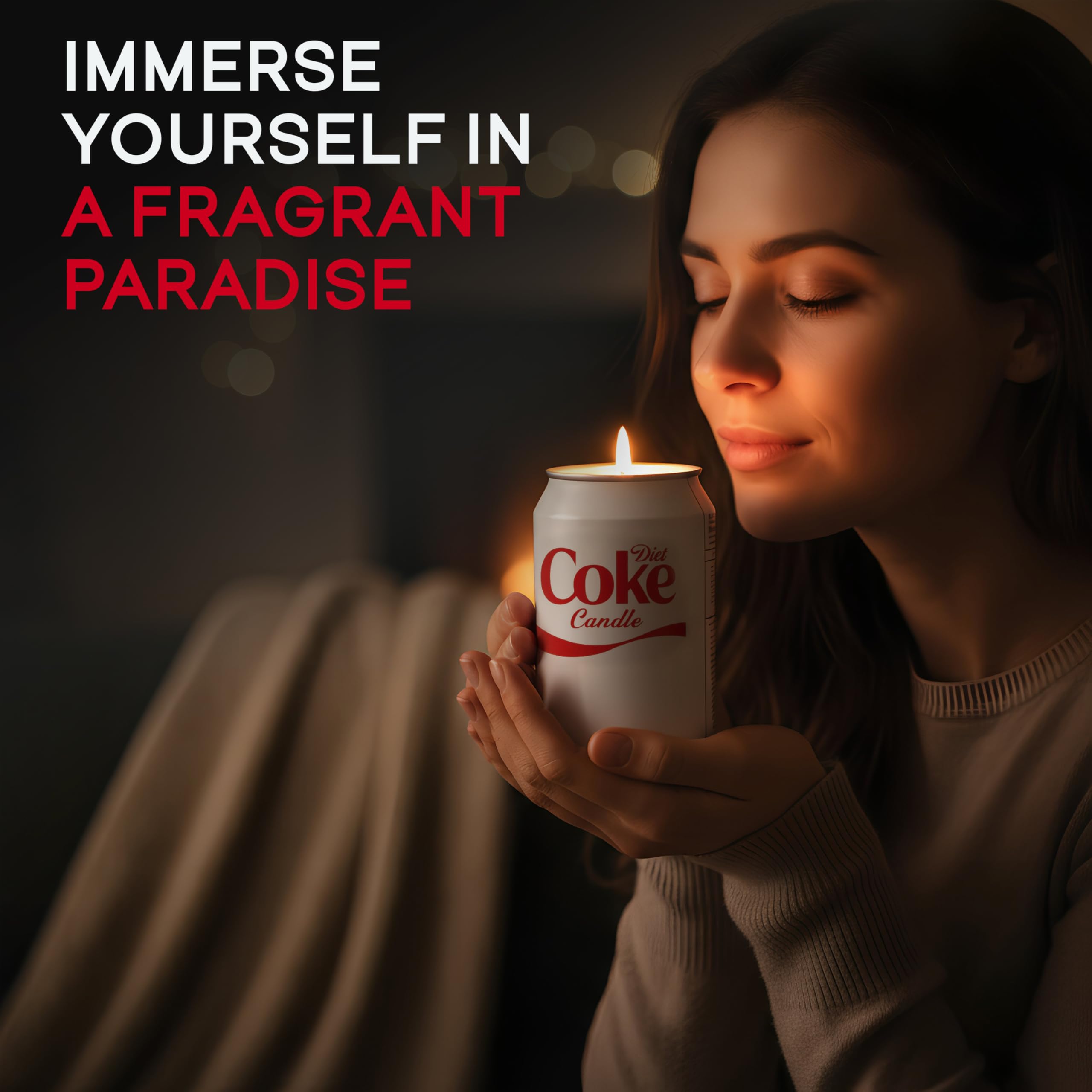 Decorative candle for aesthetic room decor