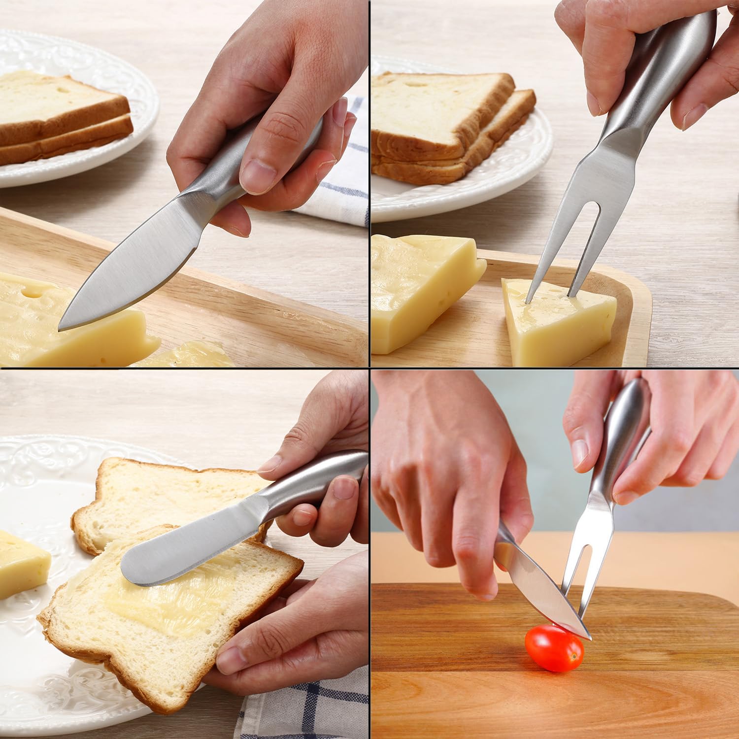 Premium stainless steel cheese knives by DBZQSCW