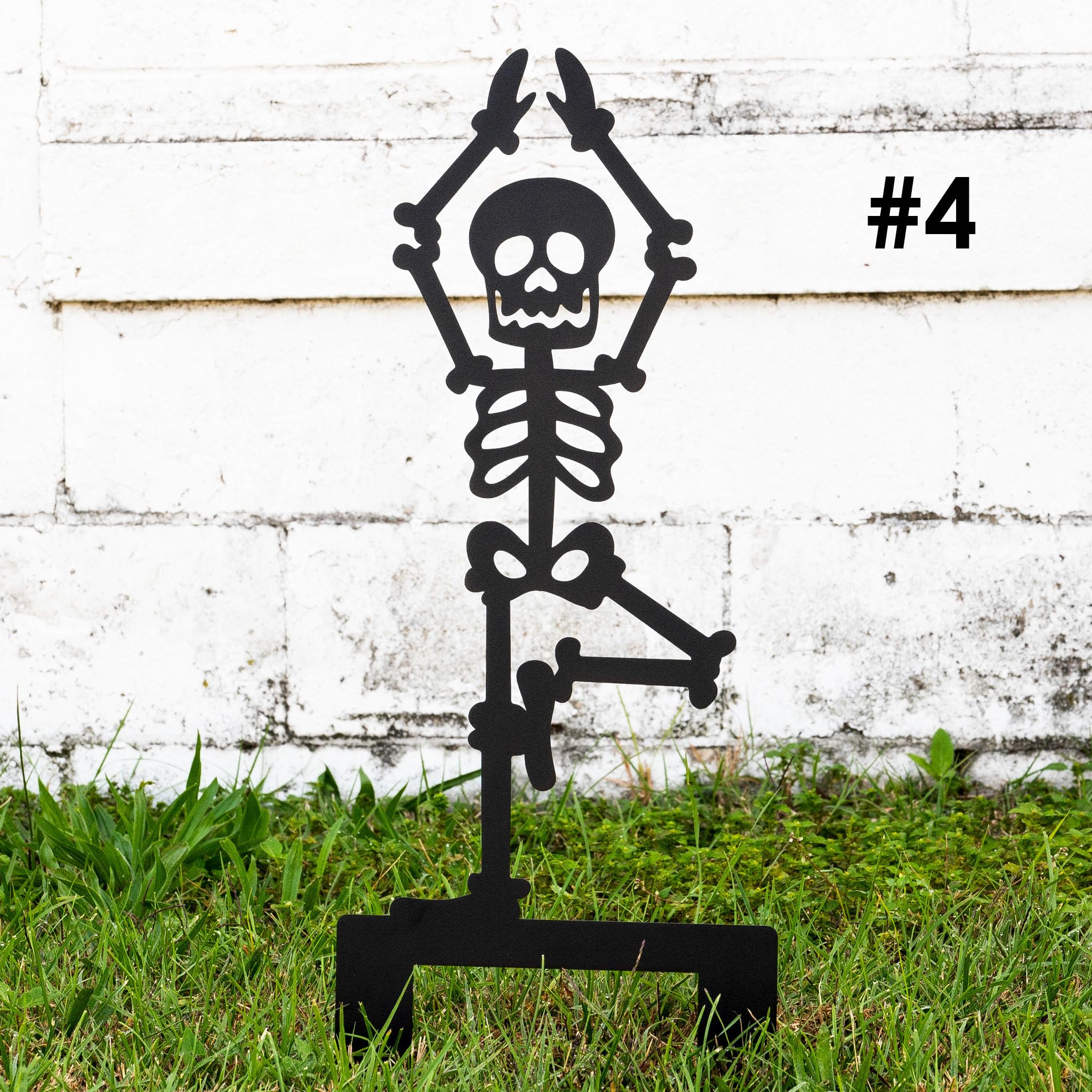 Heavy duty steel skeleton yard decoration