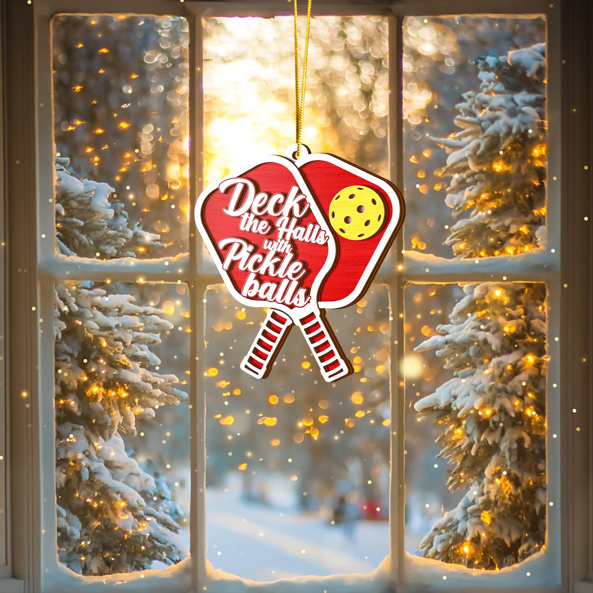 Sports Lovers Ornament for Pickleball