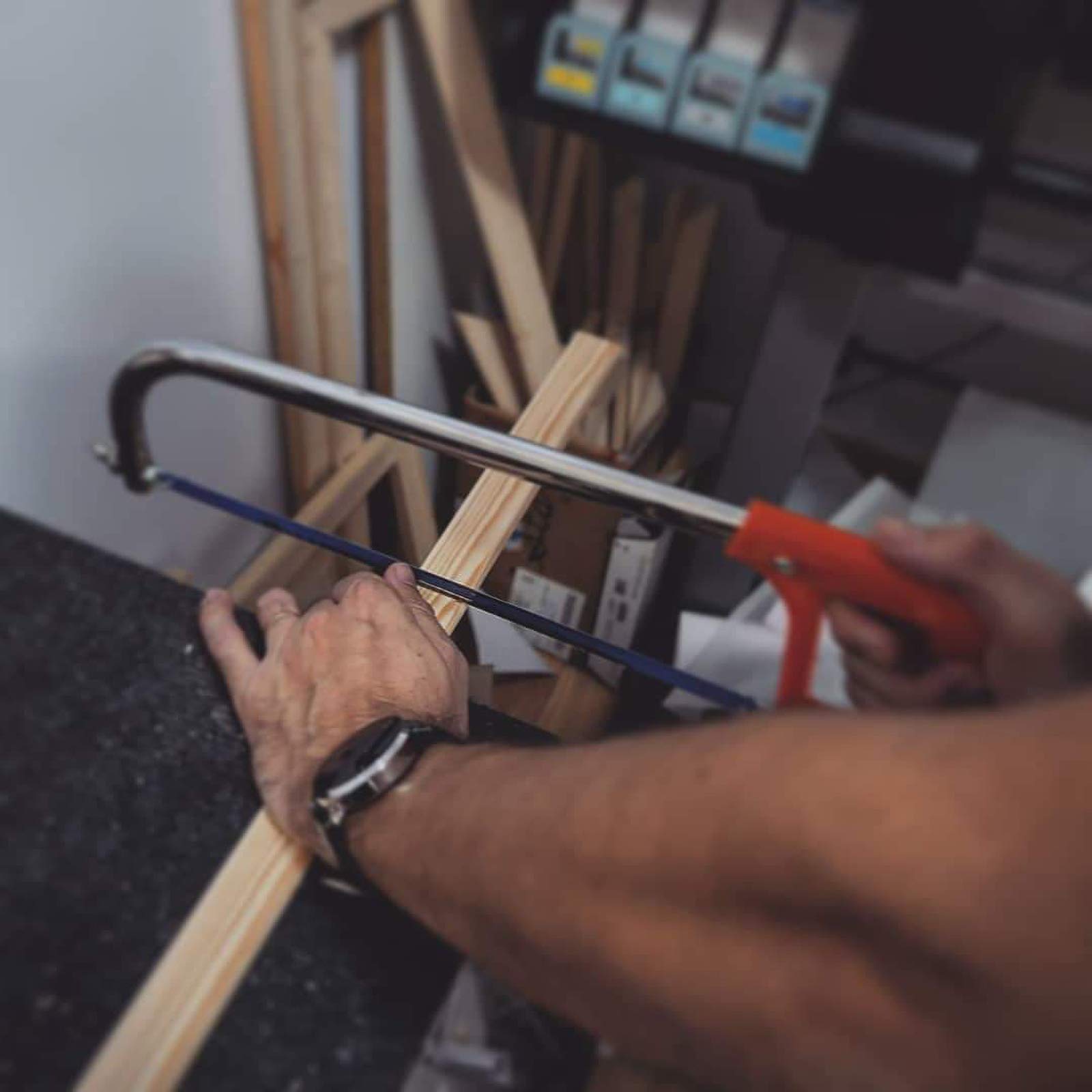 Premium matte canvas with water-based wood stain finish