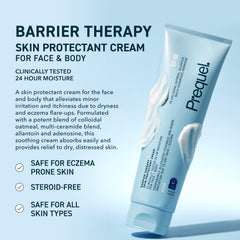 Face and body use Prequel barrier cream unscented