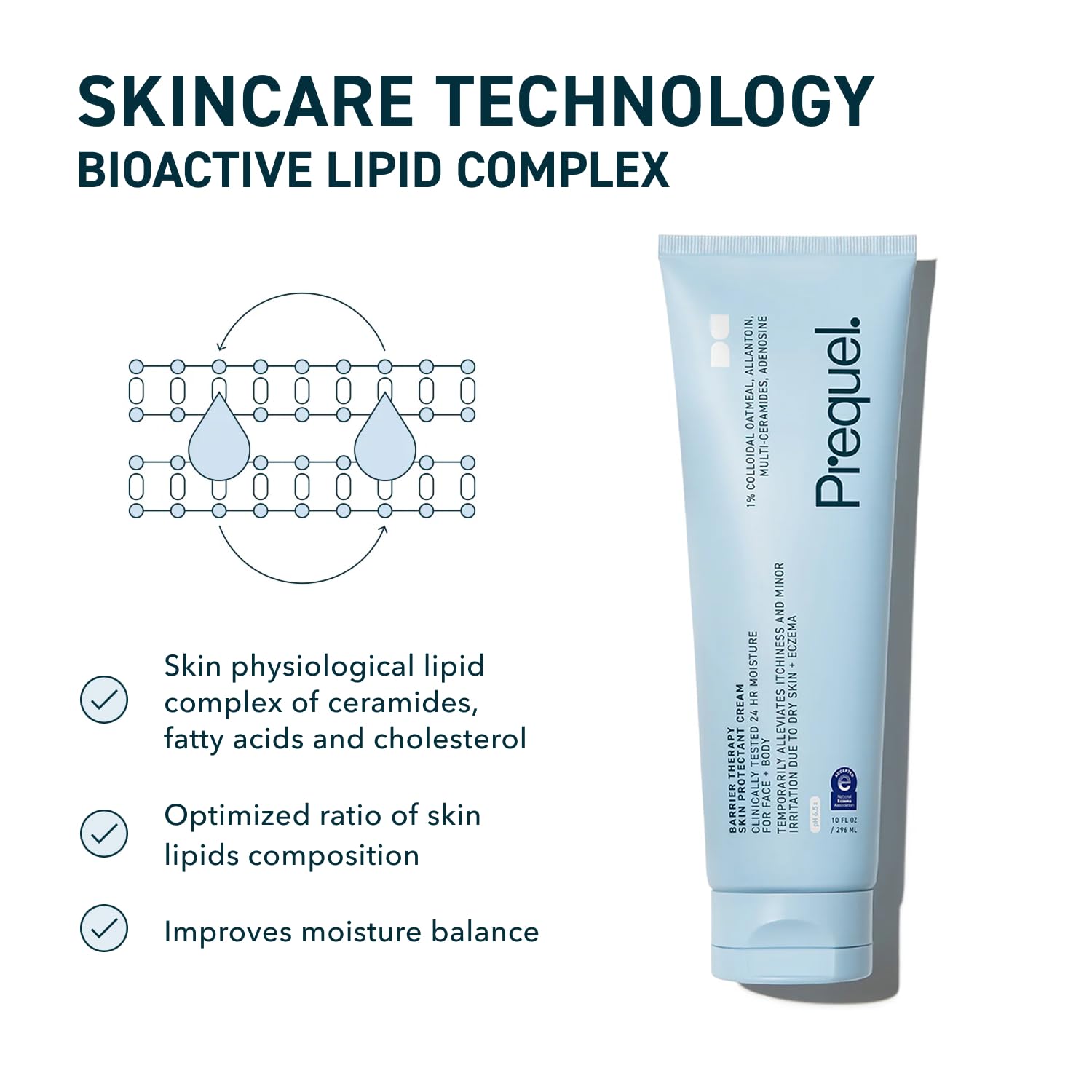 Hypoallergenic barrier repair cream for sensitive areas