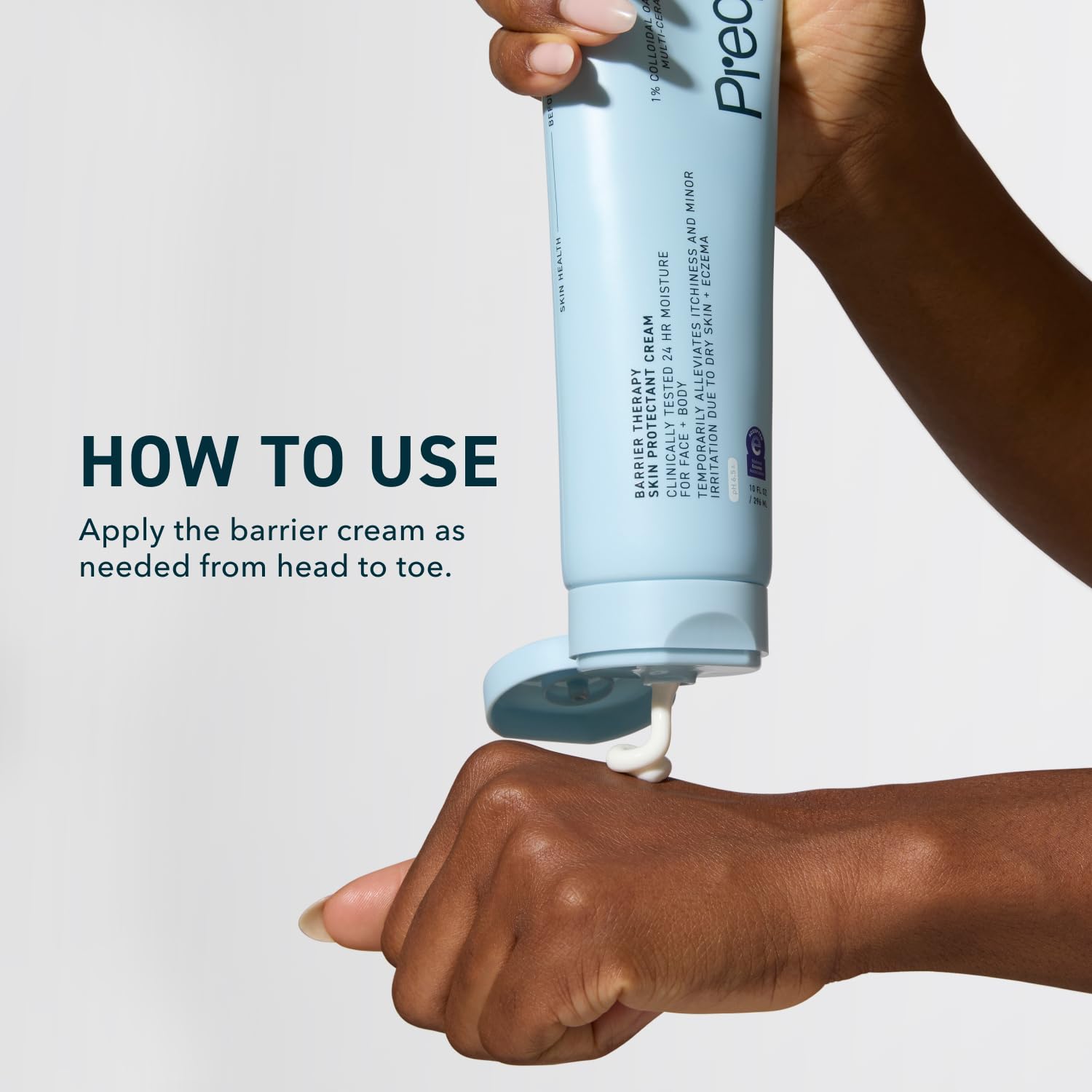 Fast absorbing multi ceramide barrier cream texture