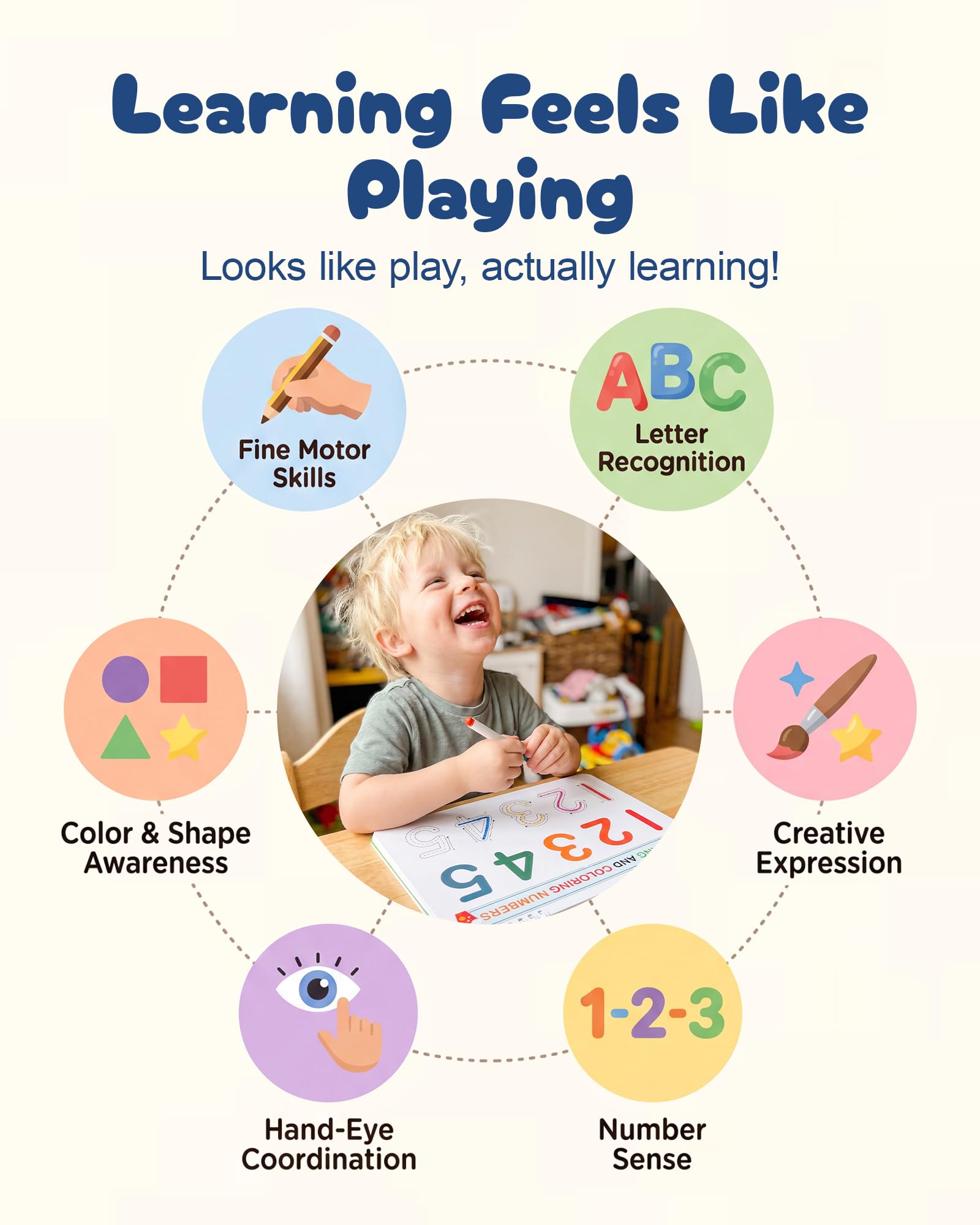 Preschool Busy Book for toddlers educational activity