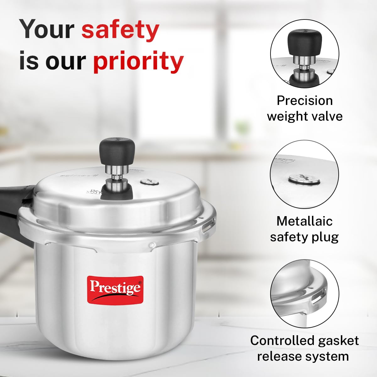 PRP3 Prestige pressure cooker aluminum model
