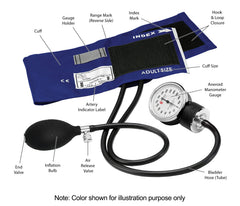 Aneroid sphygmomanometer cuff range 10-16 inch Prestige 882-BLK