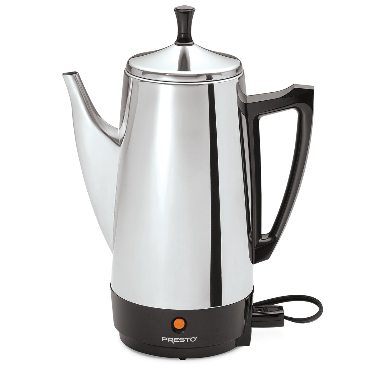 Presto 02811 stainless steel 12 cup electric coffee percolator