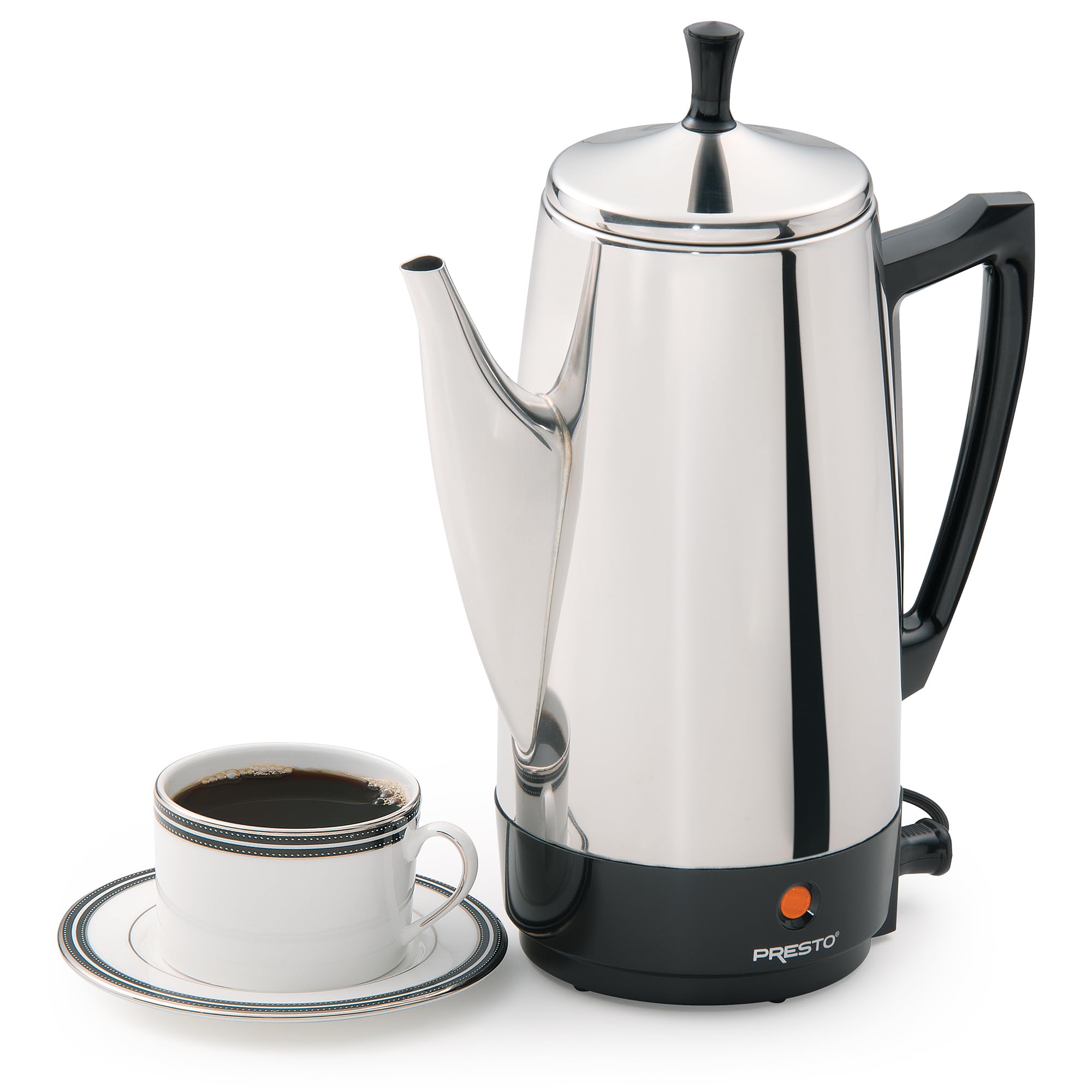 See through cover knob on Presto 02811 stainless steel percolator
