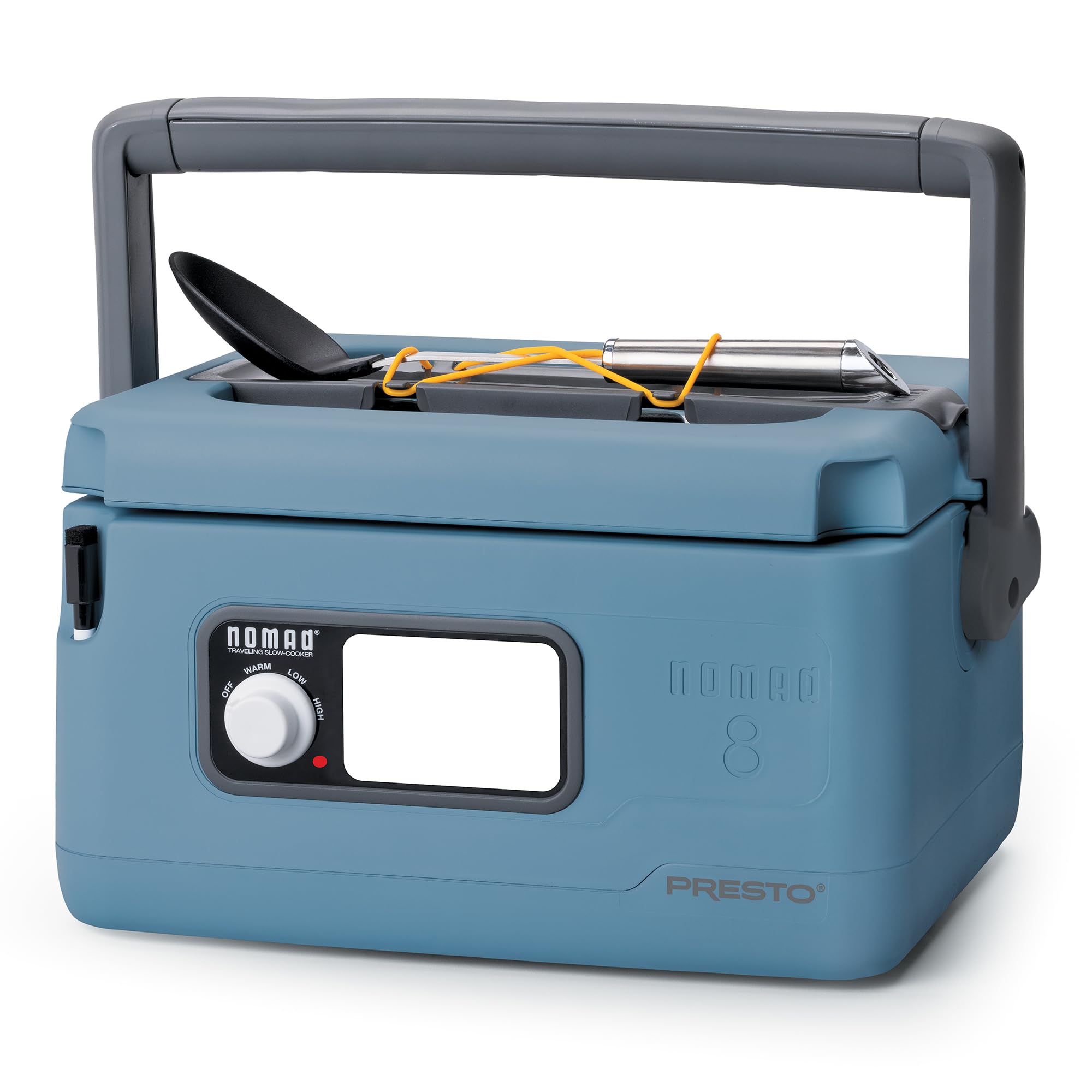 Hinged cover and removable pot for easy cleanup