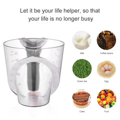 Measuring cup for liquids and batter with handle