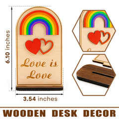 Pride Month desk sign size 5.9 x 3.9 inches