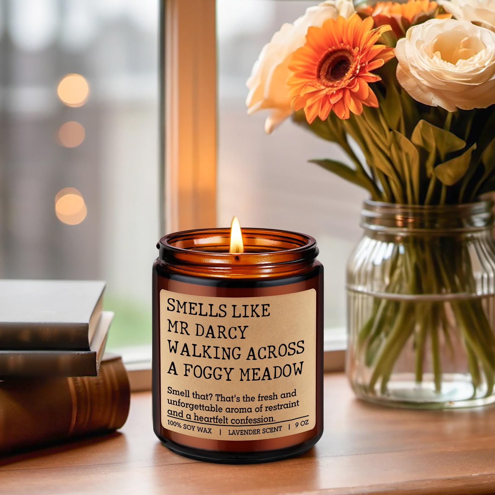 Gifts for Pride and Prejudice lovers candle