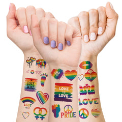 Gay Pride Tattoos rainbow designs for outfits and parades