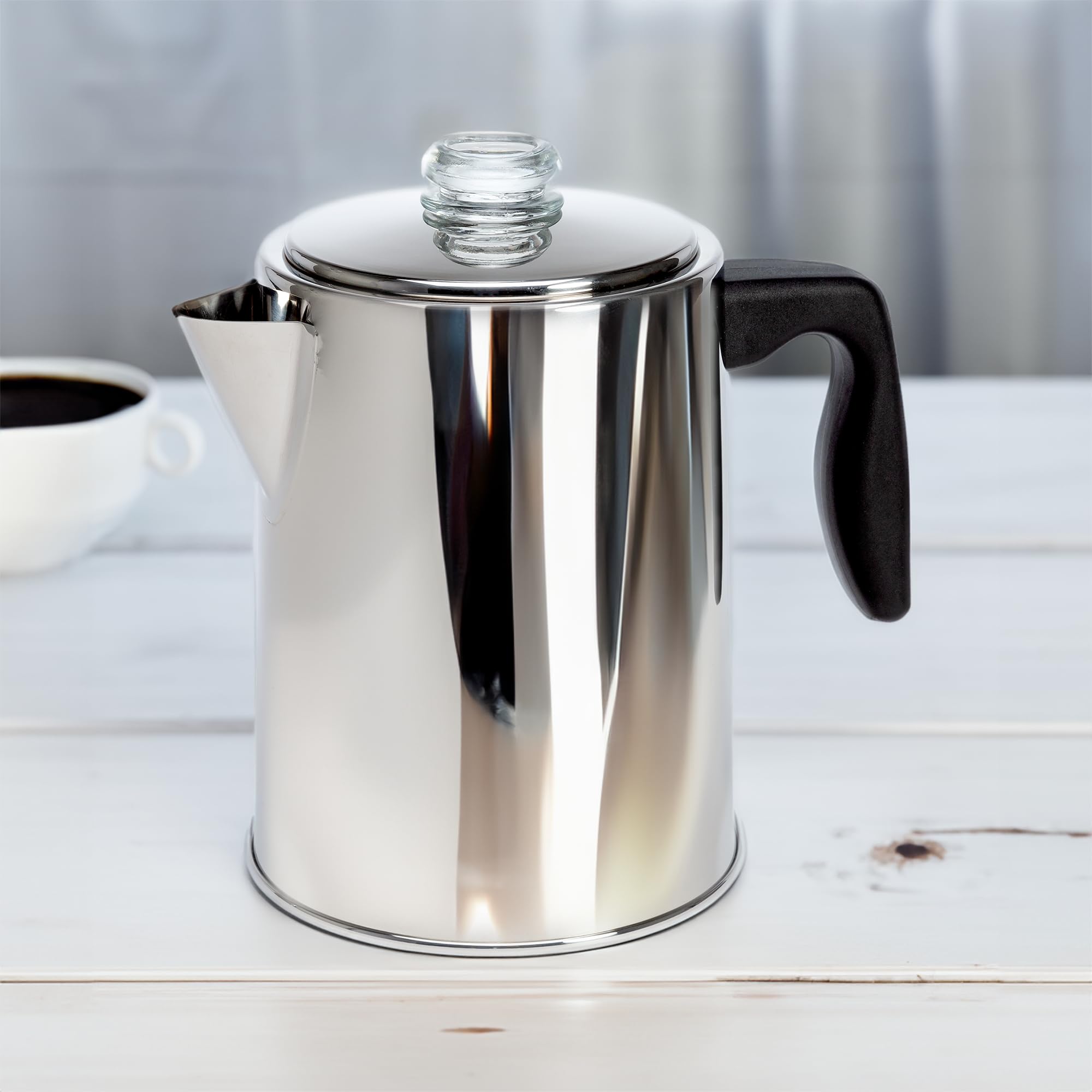 Primula stovetop percolator compatible with electric gas propane