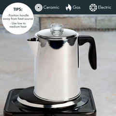 Primula percolator glass knob brew indicator