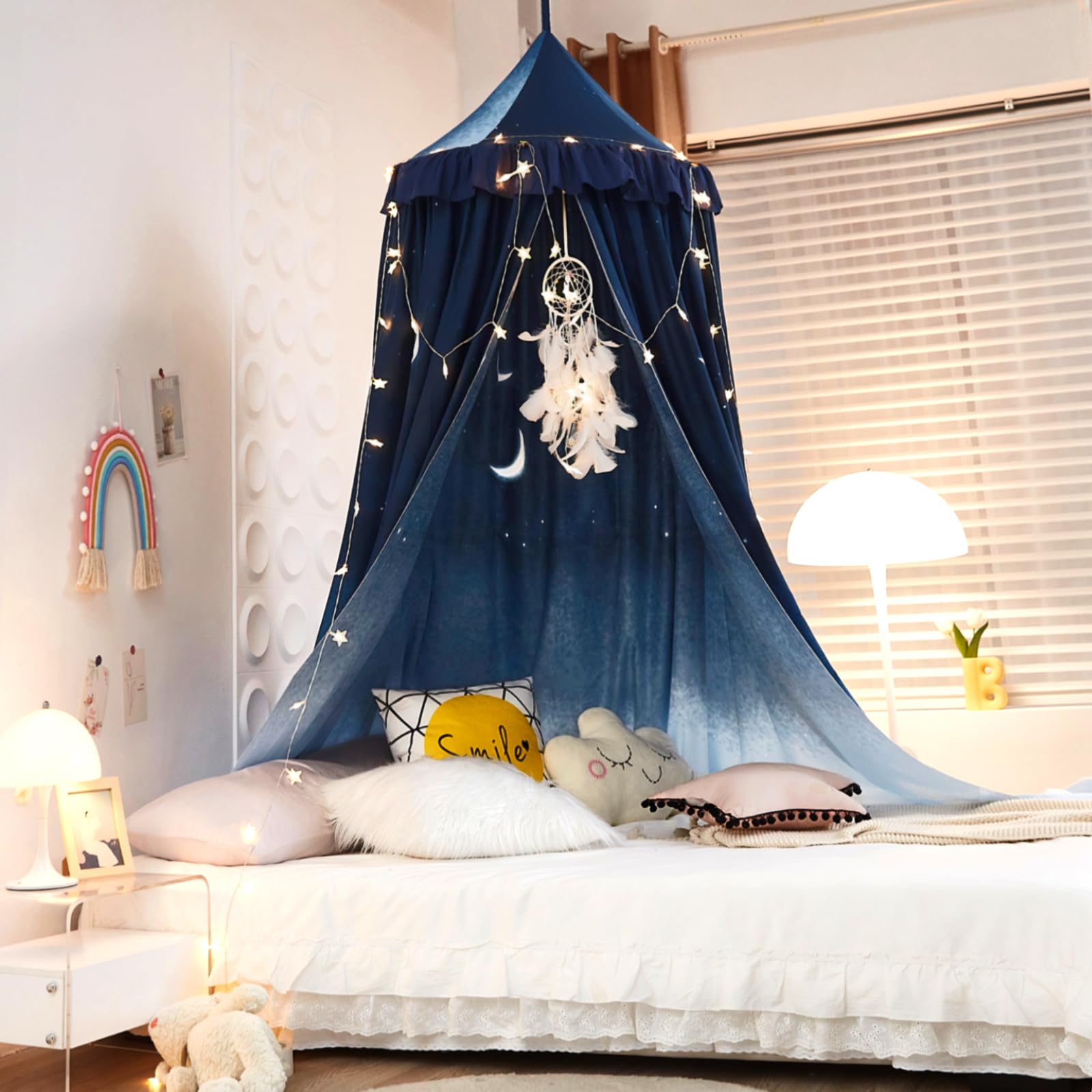 Round dome bed net with 106.3in height 270cm