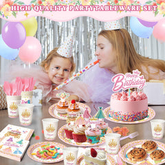 Princess plates and cups with 9 inch and 7 inch styles