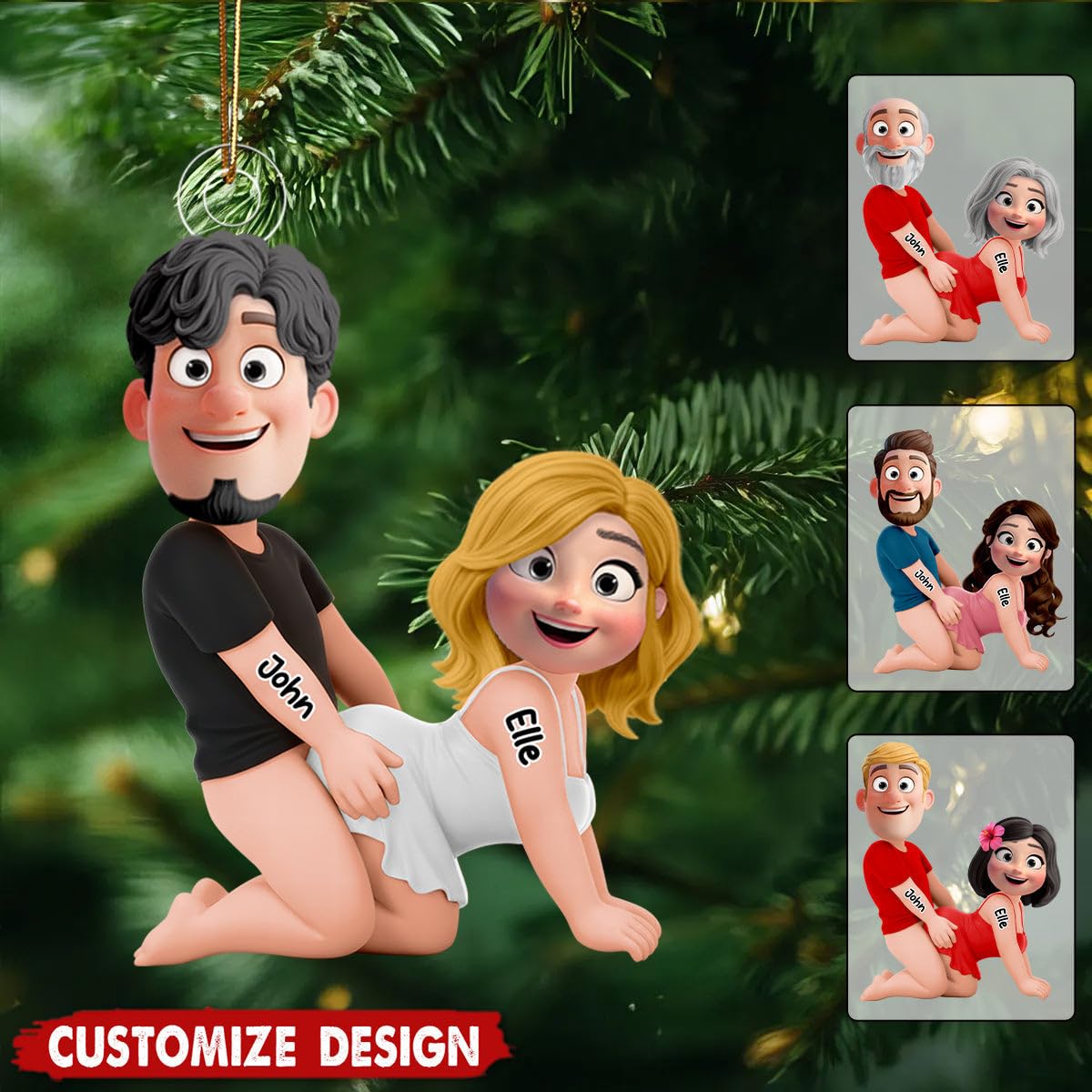 printable area 3.14-inch diameter ornament detail