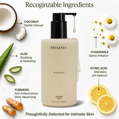 Sulfate-free PRIVATES intimate wash for sensitive skin