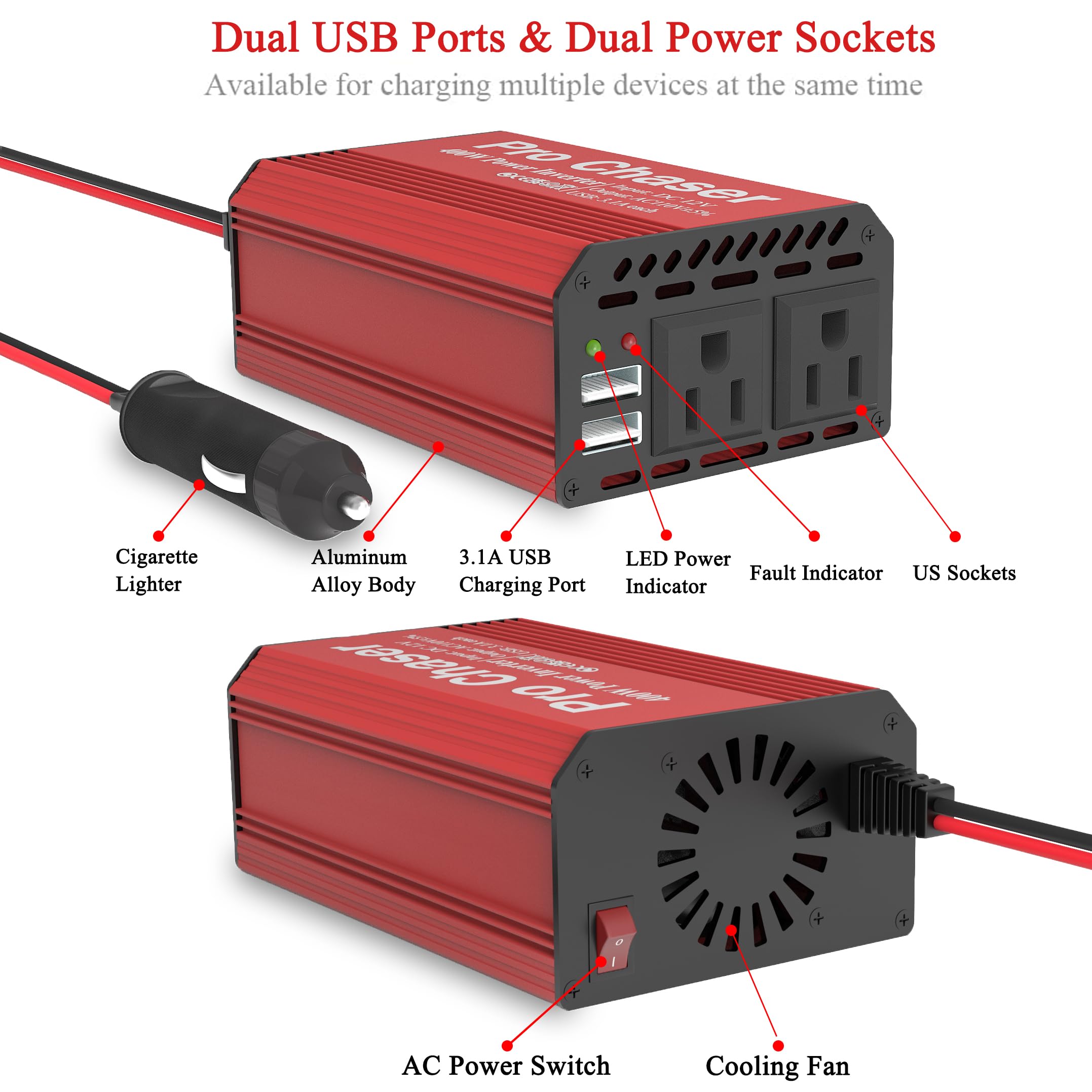 Inverter safety features smart cooling fan image