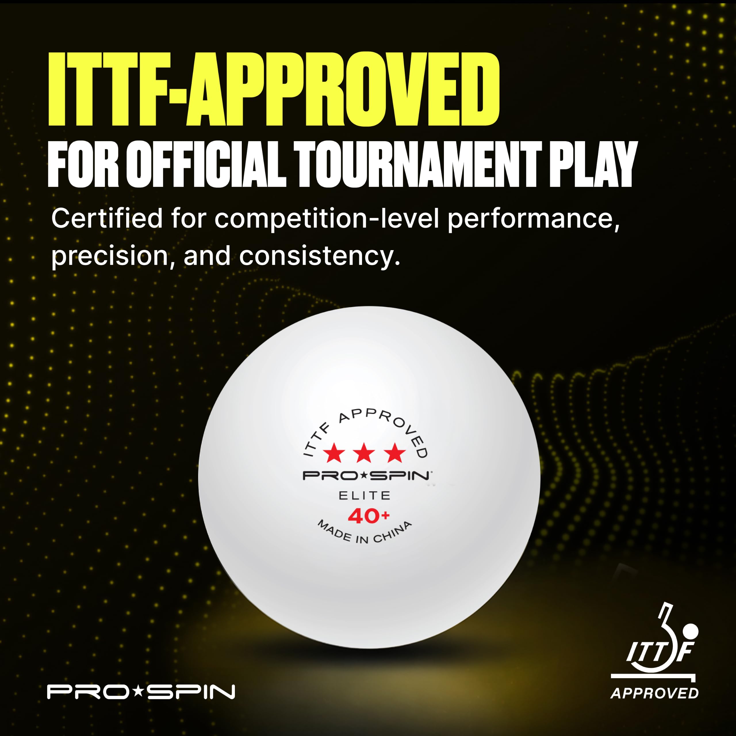 40+ ABS material ping pong balls by PRO-SPIN