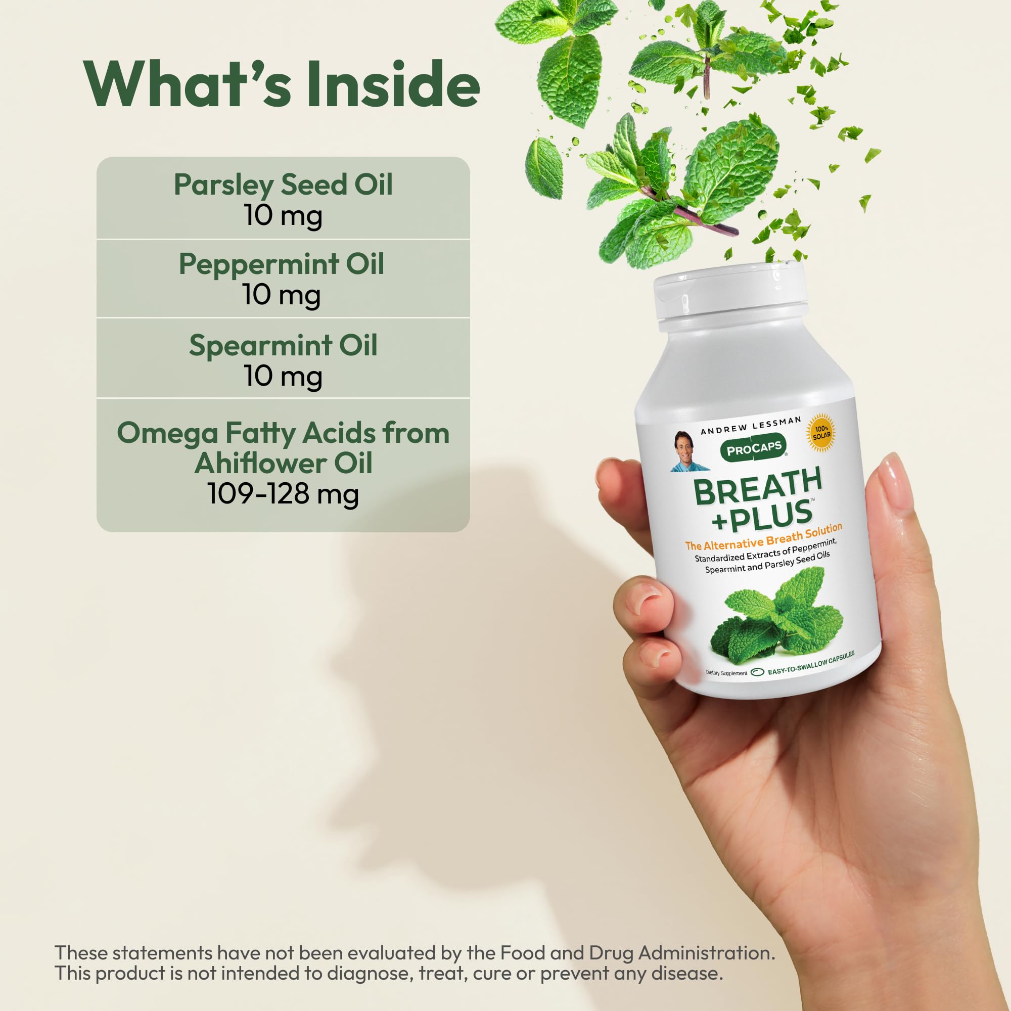procaps breath plus internal breath freshener softgel capsules 60 count