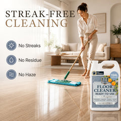 Tile and wood floors cleaner label from ProCare